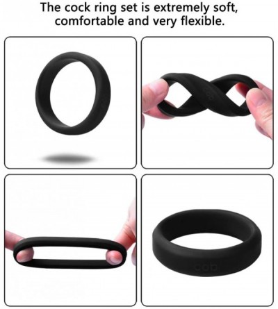 Penis Rings Cock Rings with 6 Different Size- Soft Medical Silicone Penis Ring Cockring Set for Men or Couples - CG17YQWTUA3 ...