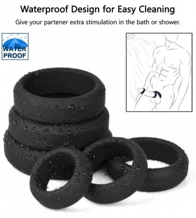 Penis Rings Cock Rings with 6 Different Size- Soft Medical Silicone Penis Ring Cockring Set for Men or Couples - CG17YQWTUA3 ...