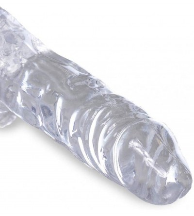 Dildos King Cock Clear 4" Cock with Balls - C418XZ80YER $13.78