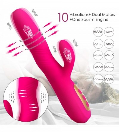 Vibrators G-spot Clitoris Rabbit Vibrator- Powerful Clit Vagina Nipples Stimulator with 10 Vibrations for Quick Orgasm- Magne...