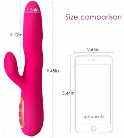 Vibrators G-spot Clitoris Rabbit Vibrator- Powerful Clit Vagina Nipples Stimulator with 10 Vibrations for Quick Orgasm- Magne...