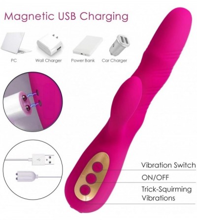 Vibrators G-spot Clitoris Rabbit Vibrator- Powerful Clit Vagina Nipples Stimulator with 10 Vibrations for Quick Orgasm- Magne...