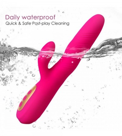 Vibrators G-spot Clitoris Rabbit Vibrator- Powerful Clit Vagina Nipples Stimulator with 10 Vibrations for Quick Orgasm- Magne...