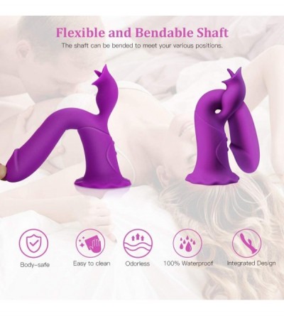 Vibrators Thrusting Tongue Vibrator with Powerful Thrusting Actions 10 Vibration Modes for G Spot Clitoris Stimulation- Water...