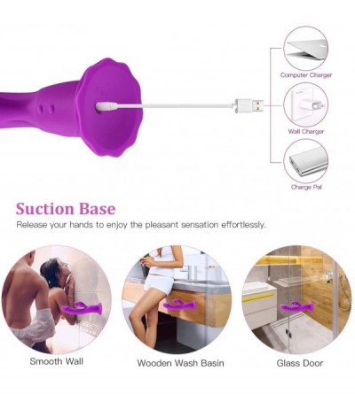 Vibrators Thrusting Tongue Vibrator with Powerful Thrusting Actions 10 Vibration Modes for G Spot Clitoris Stimulation- Water...