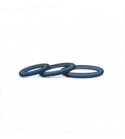 Penis Rings Hombre Snug-fit Silicone Thin C-Rings- 3 Peice Pack- Navy- Adult Toys for Couples Sex Enhancer Ring for Longer Or...