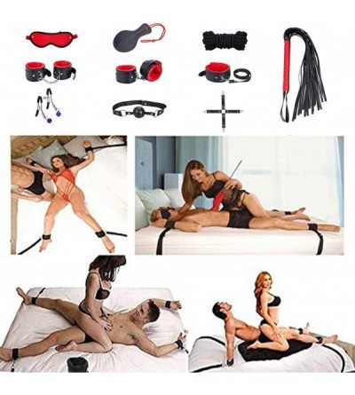 Restraints Restraints for Sex- 10 Pcs BDSM Toys Leather Bondage Sets Restraint Kits Sex Things for Couples Lovers Sex Games -...