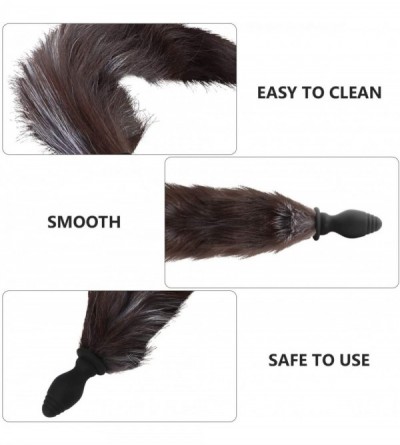 Anal Sex Toys Silicone Animal Fox Tail Anal Plug Frequency Vibrator Butt Plug Remote Control Flirting Toy Adults Supplies for...