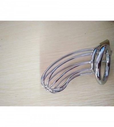 Chastity Devices 50 mm Ring Silver Male's Stainless Steel Male Equipment cage True Stainless Steel - C318RML92K6 $7.83