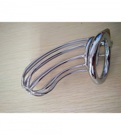 Chastity Devices 50 mm Ring Silver Male's Stainless Steel Male Equipment cage True Stainless Steel - C318RML92K6 $7.83