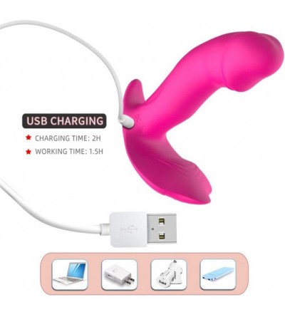 Vibrators Wearable Panty G Spot Clit Vibrator- Remote Control Invisible Quite Vibrating Panties Waterproof Silicone Dildo Cli...