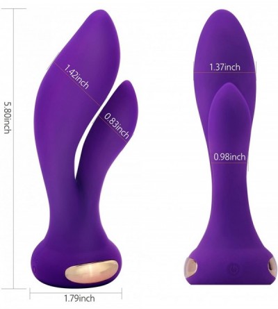 Vibrators Vibrating G-spot Rabbit Massager - Dual Motors Stimulation Vibrator - Quiet Yet Powerful - Rechargeable & Waterproo...