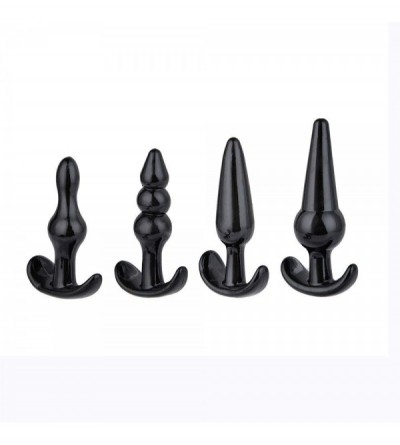 Anal Sex Toys Real Like Soft Silicone Trainer Kit ánáles Plug Beginner Set for Women and Men Small Size (Black) - Black - CV1...