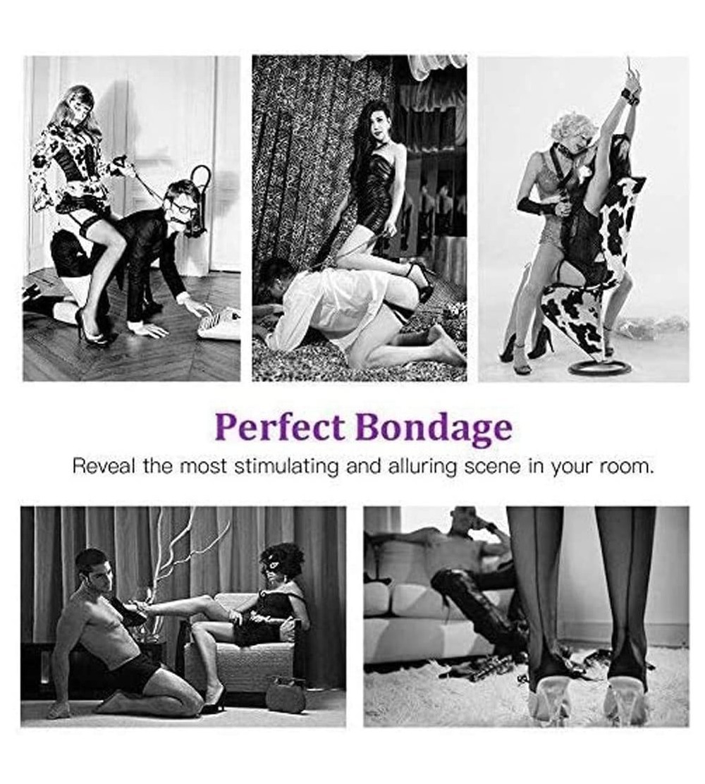 Pcs BDSM Toys Leather Bondage Sets Bed Restraint Kits Kinky Handcuffs For Bondageromance Sex