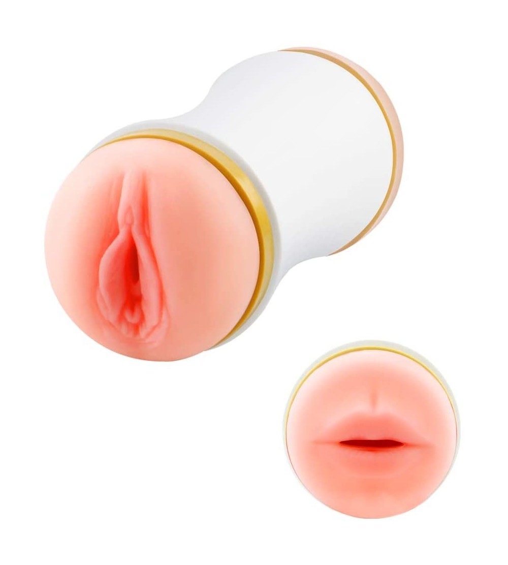 Male Masturbators Male Masturbator Cup Pocket Pussy Adult Sex Toys 3D Realistic Vagina and Mouth Oral Sex Masturbation Toys f...