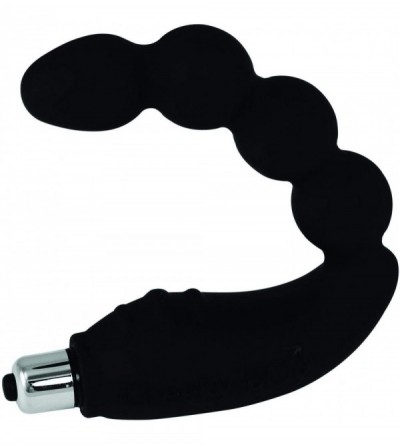 Vibrators Waterproof Vibrating Cheeky Boy Massager - Black - CD11BI8SC69 $32.14