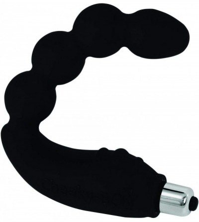 Vibrators Waterproof Vibrating Cheeky Boy Massager - Black - CD11BI8SC69 $32.14