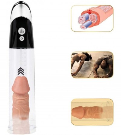 Pumps & Enlargers Penispumps for Men Massag Electric Pleasure Enlargement Pump for Man Pennis Pump for Men Massag 4 AAA Batte...