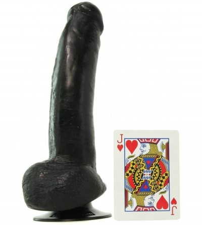 Vibrators 9" Vibrating Black Dildo and JO H20 Water Based Lube (1 oz.) - CW18E0XQA60 $24.70