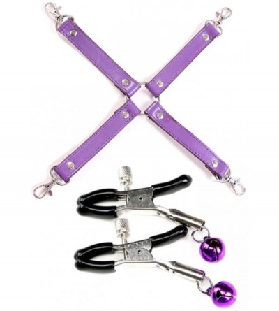 Restraints Bundle Tight Binding 10Pcs Couples Yoga Set Massage Tool Kits - Purple - C119C58RL2L $11.09