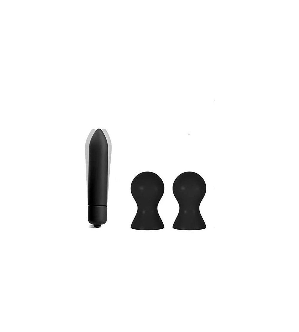 Nipple Toys Nipple Sucker Breat Bump 10 Speed Bulllet Vibrator (Black) - Black - CQ1948ENT8C $15.64