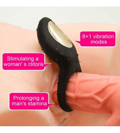 Penis Rings Healthy Silicone Vibrating Cock Ring - Waterproof Rechargeable Penis Ring Vibrator - Sex Toy for Male or Couples ...