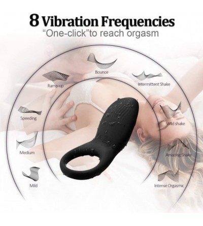 Penis Rings Healthy Silicone Vibrating Cock Ring - Waterproof Rechargeable Penis Ring Vibrator - Sex Toy for Male or Couples ...