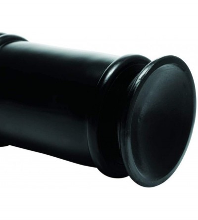 Anal Sex Toys The Enormass Ribbed Plug with Suction Base- Black (AE812) - CT12GW2DVFR $32.26