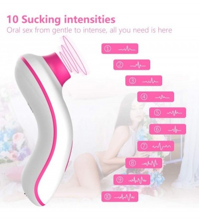 Vibrators Clitoral Sucking Vibrator Sex Toy with 10 Intensity Modes for Women- Clit Stimulator Nipple Clitoris Sucker Recharg...