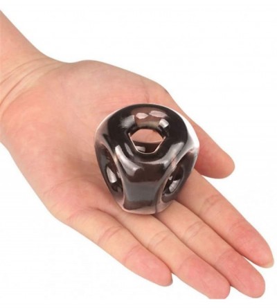 Penis Rings Men's Penis Ring Silicone Time Delay Ring Lock Fine Ring Ring Shock Adult Sex Products Crystal Ring Physical Lock...