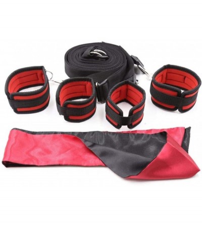 Restraints Bed Restraints Sex Bondage Couples Kit + Blindfold - BDSM Ankle Straps + Wrist Cuffs Handcuffs - Adjustable Under ...