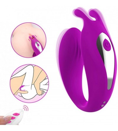 Vibrators Powerful G-Spot Rabbit Vibrator- Remote Control Couple Vibrator with Dual Motor 12 Vibrations Modes Rechargeable Si...