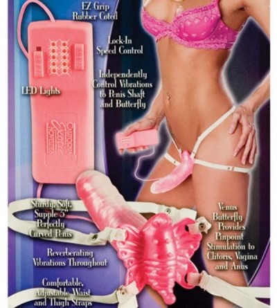 Vibrators Venus Bumble Bee Strap On Vibrator - CU11B6ERZ9P $28.14