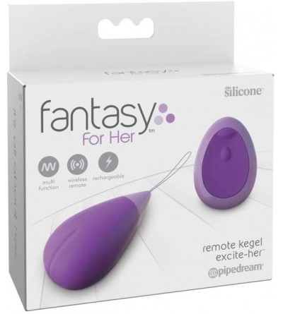 Anal Sex Toys Fantasy for Her Remote Kegel Excite-Her- Purple - C218D88L8E2 $27.28