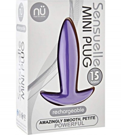 Anal Sex Toys Sensuelle 15 Function Mini Plug - Purple - C612MCF30VD $28.05