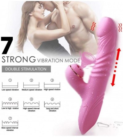 Vibrators Thrusting Vibrabrators for Women Licking Vibrartorfor Women with şuction 7 of Vibration Modes-USB Charging-Powerful...