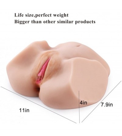 Male Masturbators Life Size Virgin Pussy Anal Ass Doll-3D Realistic Male Masturbator Vagina Anus Butt Sex Toys for Male Mastu...