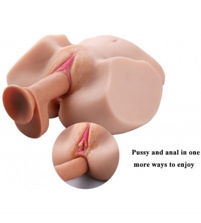 Male Masturbators Life Size Virgin Pussy Anal Ass Doll-3D Realistic Male Masturbator Vagina Anus Butt Sex Toys for Male Mastu...