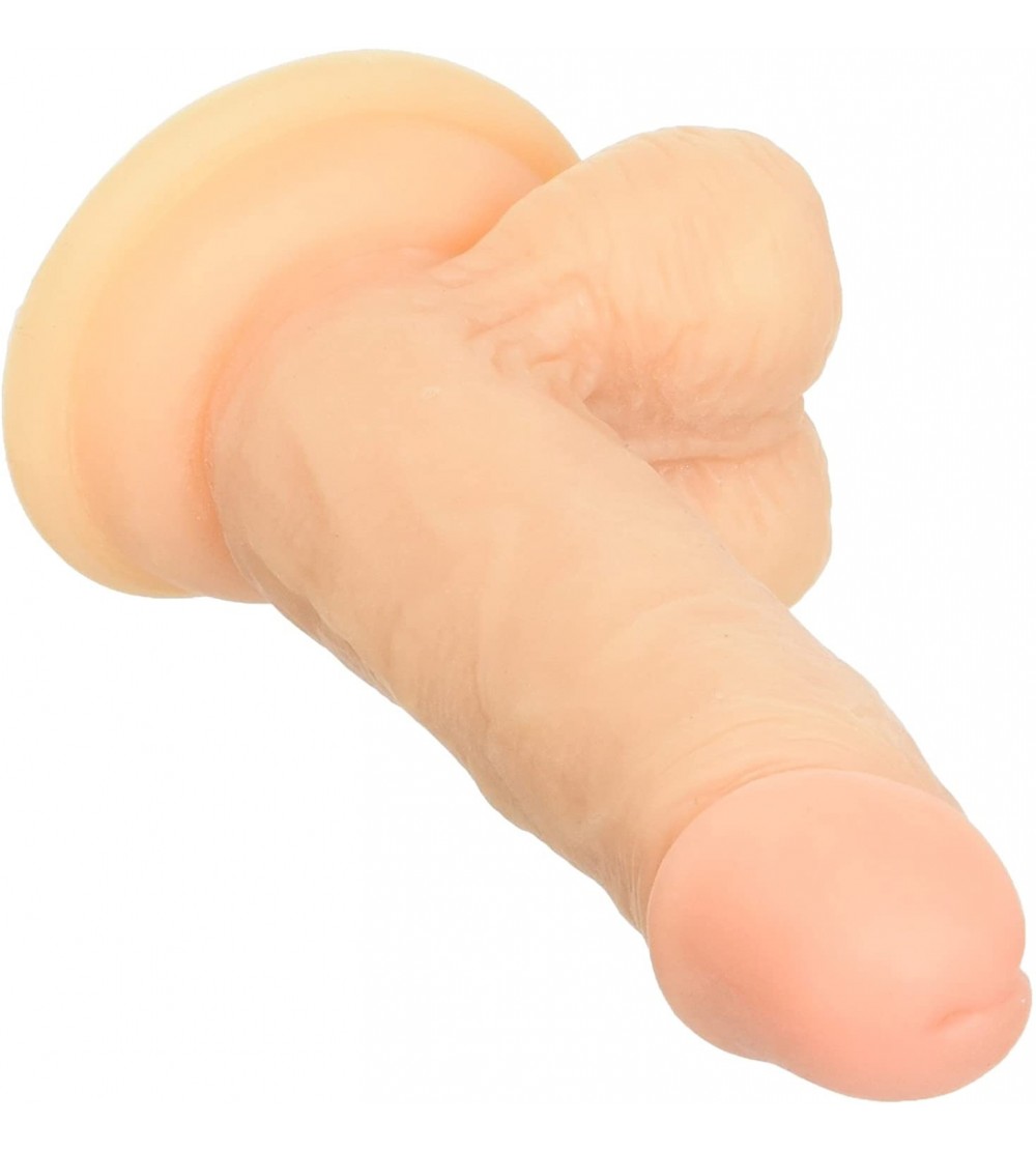 Vibrators Realistic Cock with Scrotum- Skin- 6 Inch - Skin - C811SBMVZPZ $11.86