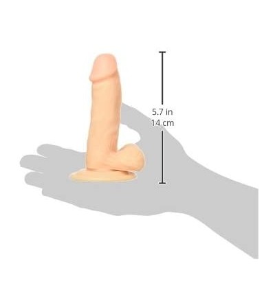 Vibrators Realistic Cock with Scrotum- Skin- 6 Inch - Skin - C811SBMVZPZ $11.86