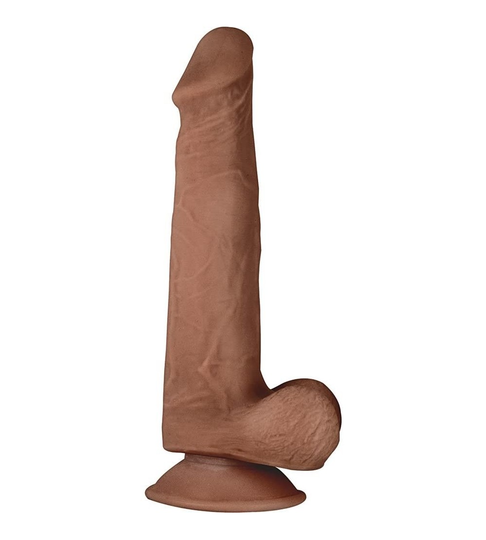 Dildos Real Cocks Dual Layered- No.3 Brown- 7.5 Inch - No.3 Brown - CM186LOHC2Z $23.77