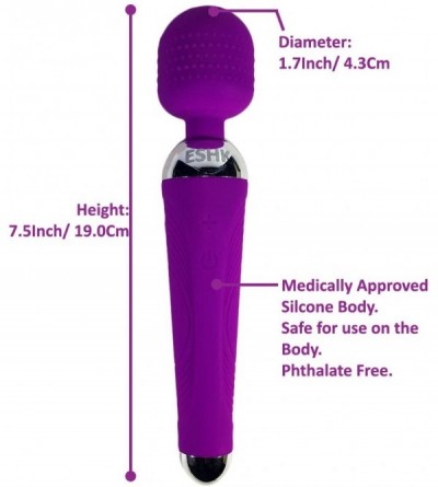 Vibrators Mini Electric Waterproof Therapeutic Wand Massager for Personal Care Healing of Body and Muscle Aches with Multi Sp...