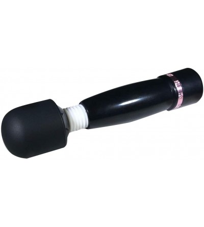 Vibrators Hello Bling Bling! 10x Mini Wand Massager- Black - Black - CE1854QQNHQ $13.60