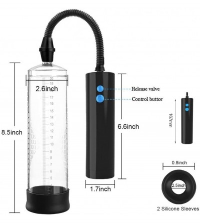 Pumps & Enlargers Electric Men Sucking Peńñis Vacuum Pump with 3X Suction Intensities Rechargeable Men Length Device for Stro...