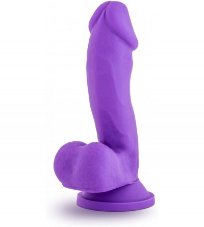 Anal Sex Toys Ruse - Juicy - 7.25" Realistic Feel G Spot Stimulating Curved Dildo - Cock and Balls Dong - Suction Cup Harness...