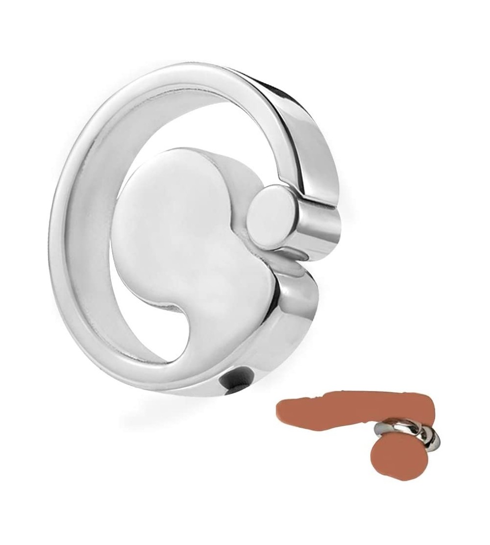 Penis Rings Scrotum Pendant Ball Stretchers Testis Weight Stainless Steel Penis Restraint Cock Lock Ring (9.87oz) - CX185O620...