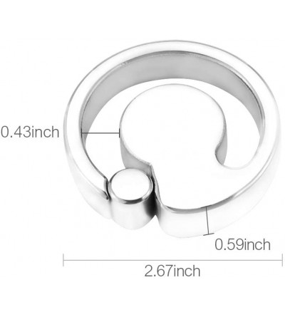 Penis Rings Scrotum Pendant Ball Stretchers Testis Weight Stainless Steel Penis Restraint Cock Lock Ring (9.87oz) - CX185O620...