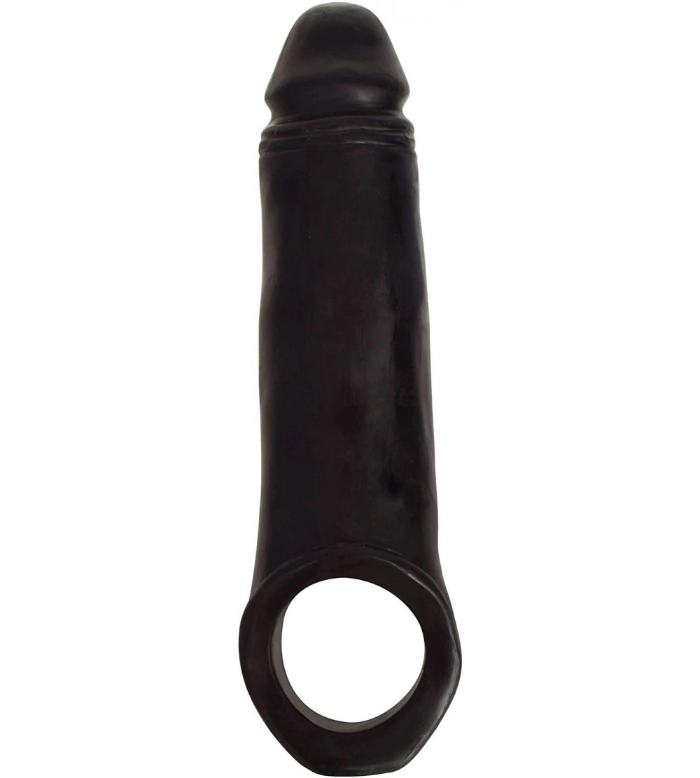 Pumps & Enlargers 2 Inch Penis Enhancer with Ball Strap- Brown - Chocolate - C718LZZE5SR $12.68