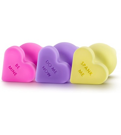 Anal Sex Toys Naughty Candy Heart - Smooth Satin Silicone Heart Shaped Bottom Anal Butt Plug Sex Toy for Men and Women - Yell...