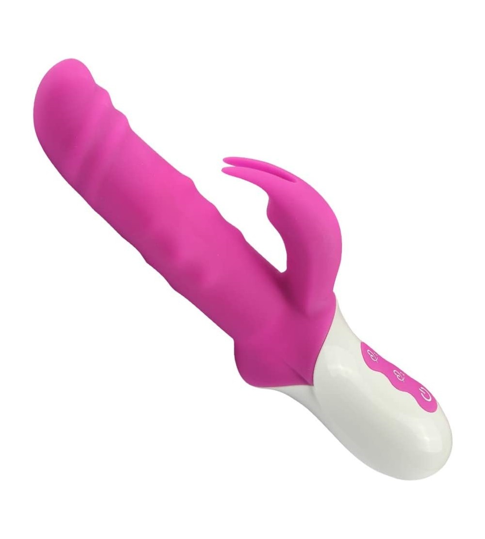 Vibrators Rabbit Vibrator Sex Toy for Vagina and Clitoris Stimulator- Strong 3 in 1 Waterproof Rotating Beaded G-Spot Adult M...